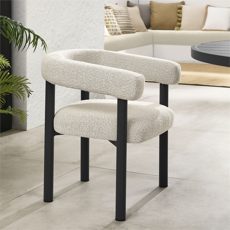 Nautica Dining Armchairs Set of 2 in Ivory Graphite