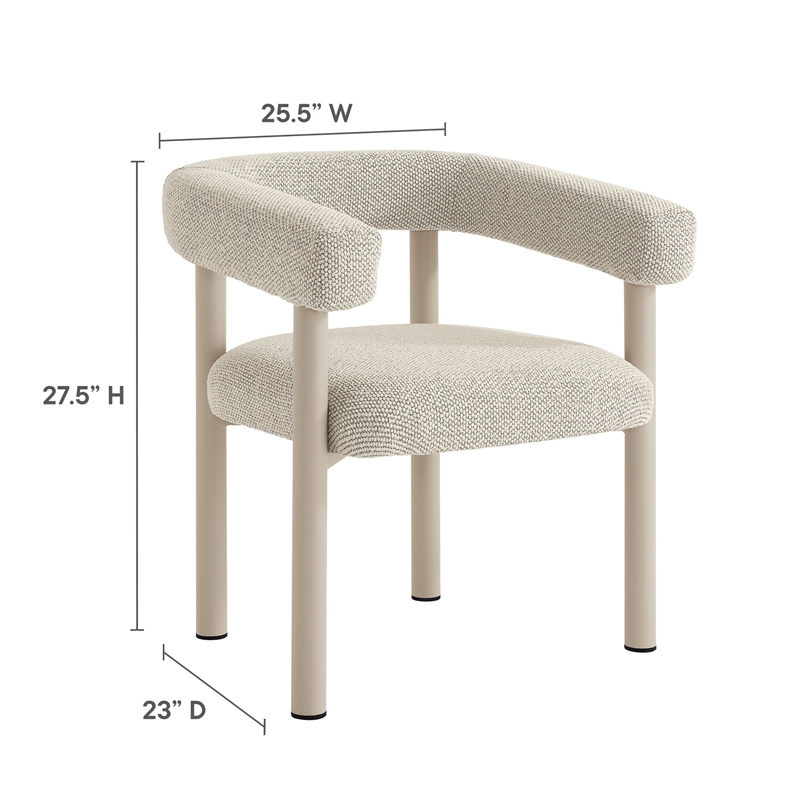 Nautica Dining Armchairs Set of 2 in Ivory Taupe