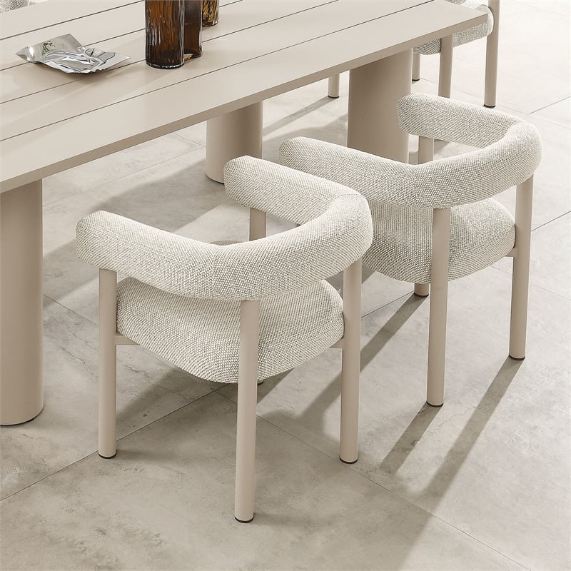 Nautica Dining Armchairs Set of 2 in Ivory Taupe