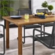 Abacus 7-Piece Dining Table Set with Rattan Armchairs in Slate Natural