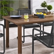 Abacus 7-Piece Dining Table Set with Rattan Armchairs in Slate Walnut