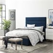 Genevieve King Platform Bed in Blue