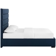 Genevieve King Platform Bed in Blue