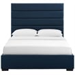 Genevieve King Platform Bed in Blue