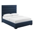 Genevieve King Platform Bed in Blue
