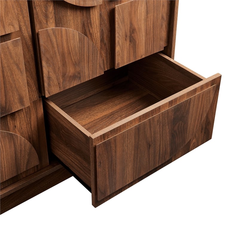 Bulwark Wardrobe Closet in Walnut | Modern Storage