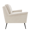 Modway Chesapeake Upholstered Fabric Sofa in Black Beige