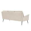 Modway Chesapeake Upholstered Fabric Sofa in Black Beige