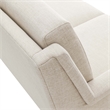 Modway Chesapeake Upholstered Fabric Sofa in Black Beige