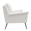 Modway Chesapeake Upholstered Fabric Sofa in Black White