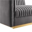 Sanguine 5-Piece Right-Facing Modular Sectional Sofa in Gray