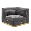 Sanguine 5-Piece Right-Facing Modular Sectional Sofa in Gray