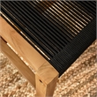 Vienna Armless Dining Chairs Set of 2 in Natural Black