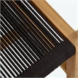 Vienna Armless Dining Chairs Set of 2 in Natural Black