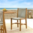 Vienna Armless Dining Chairs Set of 2 in Natural Natural