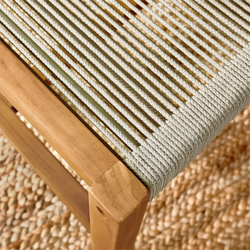 Vienna Armless Dining Chairs Set of 2 in Natural Natural