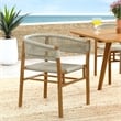 Vienna Curved-Back Dining Armchairs Set of 2 in Natural Natural