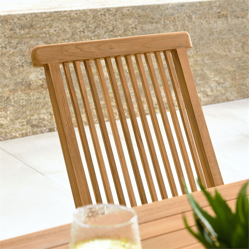 Vienna Folding Dining Chairs Set of 4 in Natural