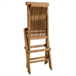 Vienna Folding Dining Chairs Set of 4 in Natural