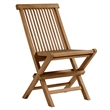 Vienna 5-Piece Dining Set with Folding Chairs in Natural Natural