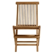Vienna 5-Piece Dining Set with Folding Chairs in Natural Natural