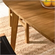 Vienna 5-Piece Dining Set with Armless Chairs in Natural Black