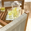 Vienna 3-Piece Armchairs with Folding Side Table in Natural Natural