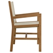 Vienna 3-Piece Armchairs with Folding Side Table in Natural Natural