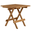 Vienna 3-Piece Folding Lounge Chairs and Side Table in Natural Natural