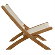 Vienna 3-Piece Folding Lounge Chairs and Side Table in Natural Natural