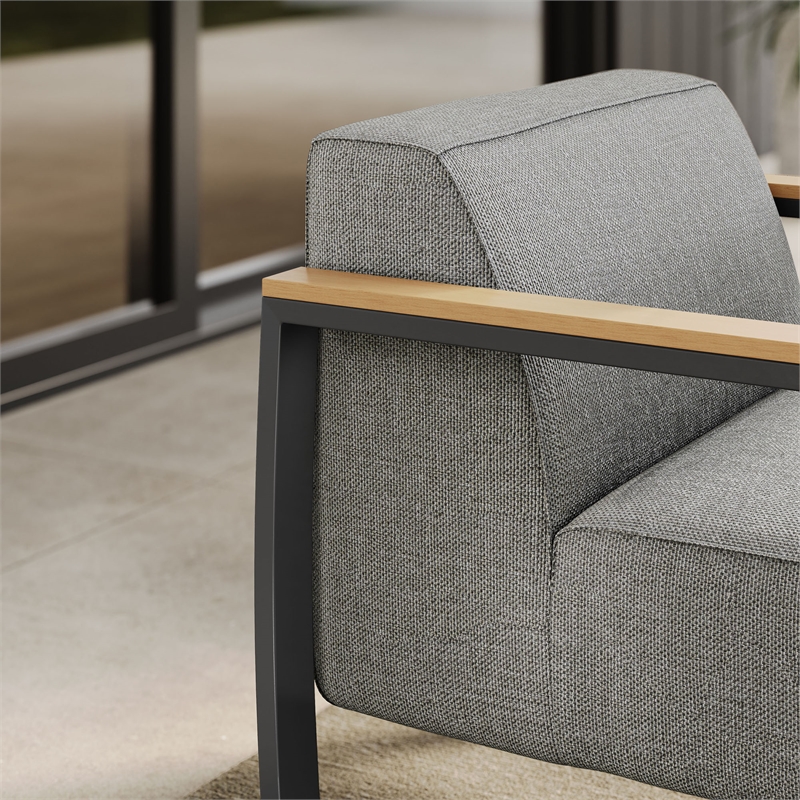 Sauve Armchair in Charcoal Light Gray