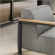 Sauve Armchair in Charcoal Light Gray