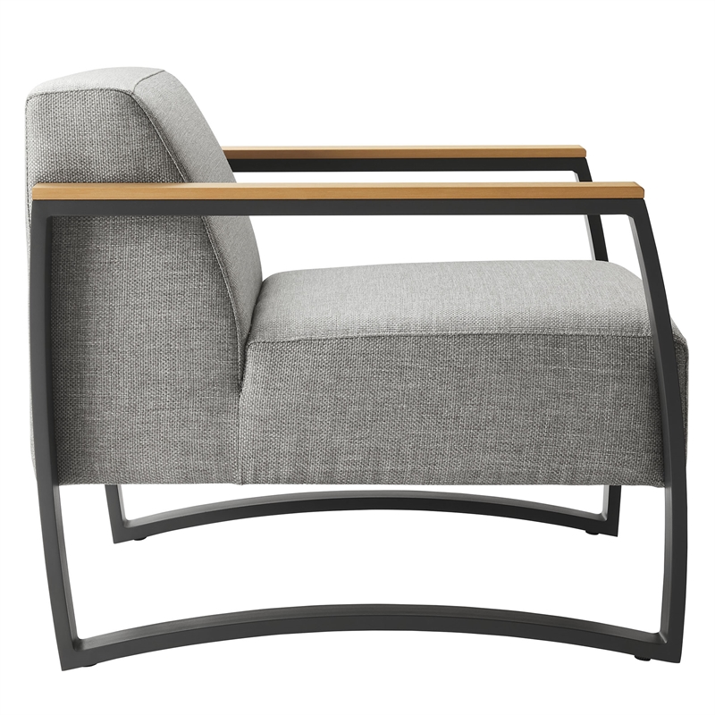 Sauve Armchair in Charcoal Light Gray