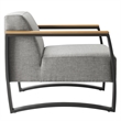 Sauve Armchair in Charcoal Light Gray