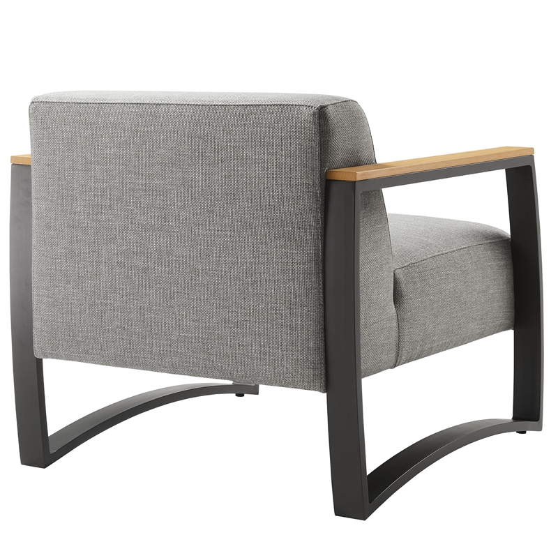 Sauve Armchair in Charcoal Light Gray