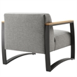 Sauve Armchair in Charcoal Light Gray