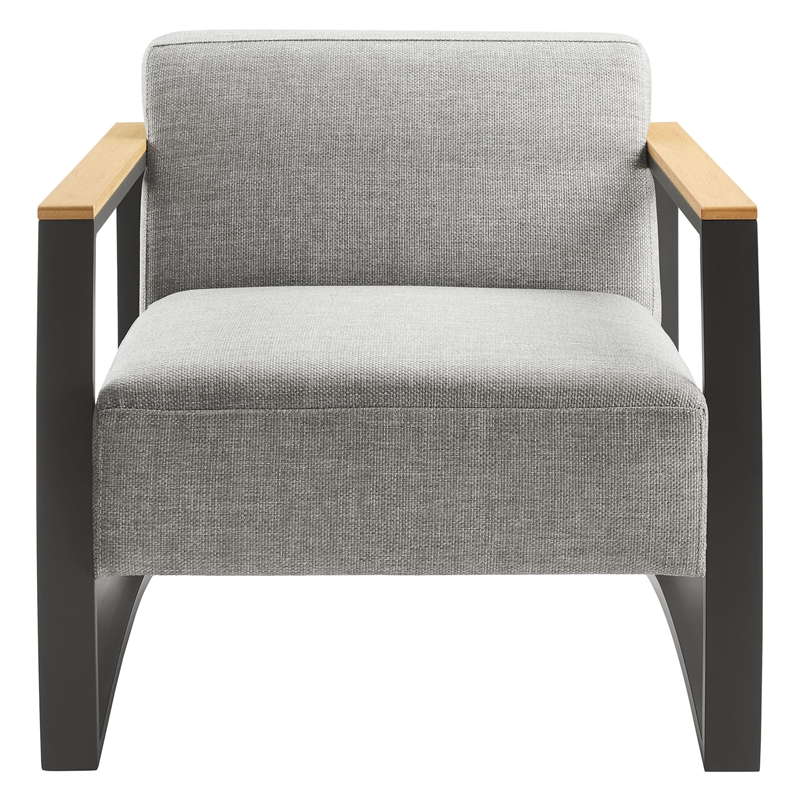 Sauve Armchair in Charcoal Light Gray
