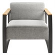 Sauve Armchair in Charcoal Light Gray