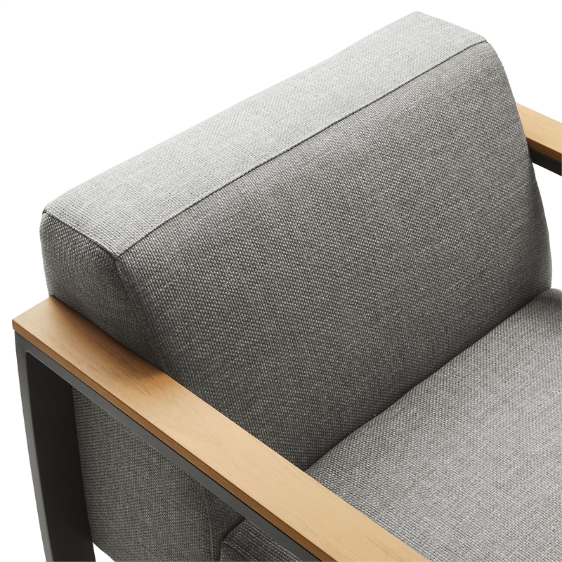 Sauve Armchair in Charcoal Light Gray