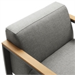 Sauve Armchair in Charcoal Light Gray