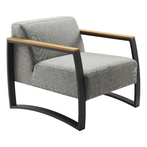 Sauve Armchair in Charcoal Light Gray