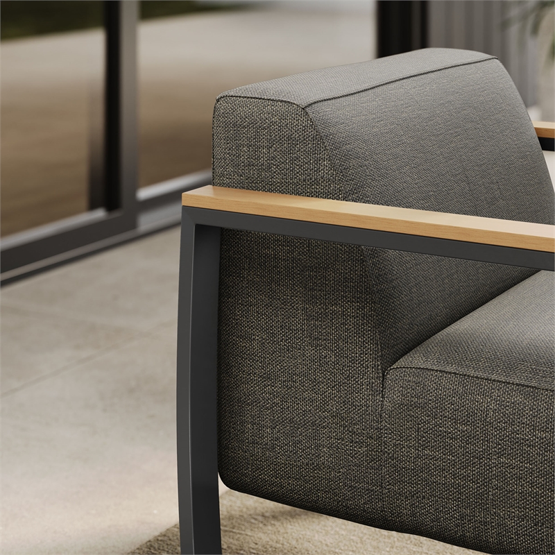 Sauve Armchair in Charcoal Smoke
