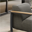 Sauve Armchair in Charcoal Smoke