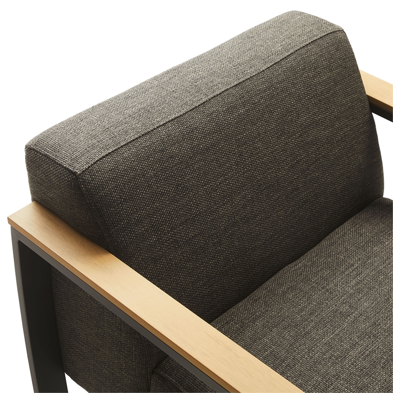Sauve Armchair in Charcoal Smoke