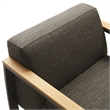 Sauve Armchair in Charcoal Smoke