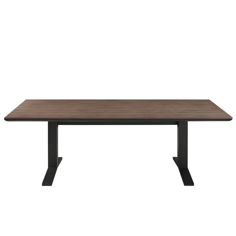 Gavelston Dining Table in Gray Wash Charcoal Gray