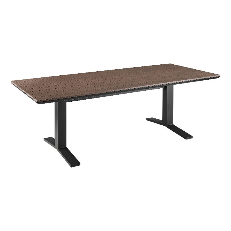 Gavelston Dining Table in Gray Wash Charcoal Gray