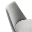 Lippa Swivel Dining Chair in Black Light Gray