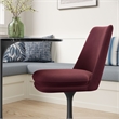 Lippa Swivel Dining Chair in Black Mulberry