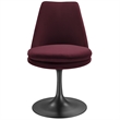 Lippa Swivel Dining Chair in Black Mulberry